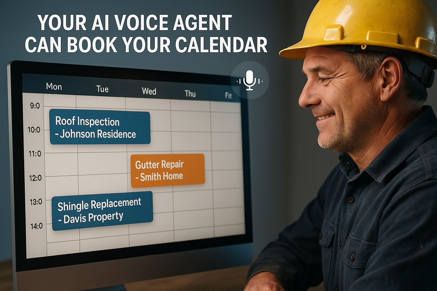 Make the image of the contractor look real not animated.